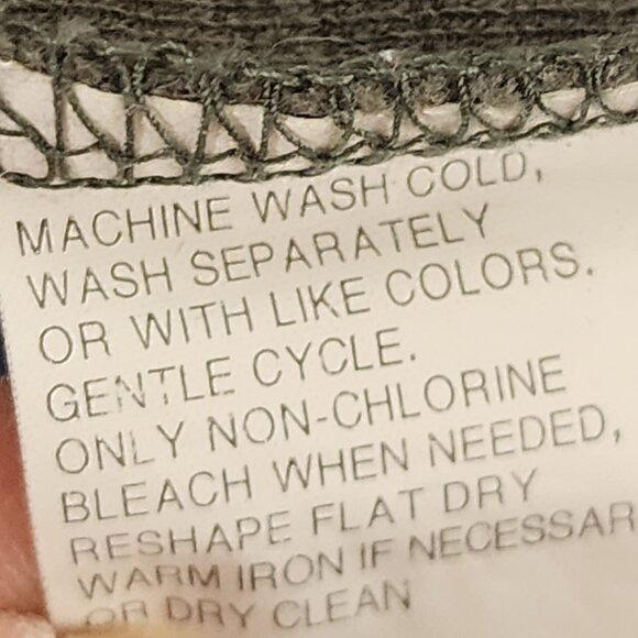 Perry Ellis Green Khaki Ribbed Cotton Rayon Short Sleeve Crew Neck Shirt Size XL - Picture 16 of 16